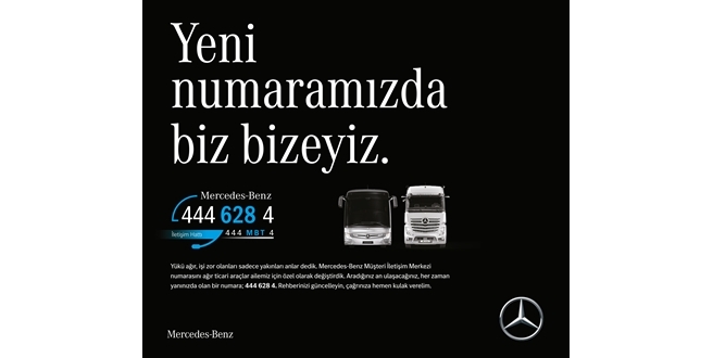 Mercedes-Benz Türk Müşteri İletişim Merkezi yeni numarasıyla hizmette
