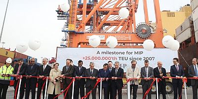 Mersin Uluslararası Limanı 25 milyon TEU’nun üzerine ulaştı