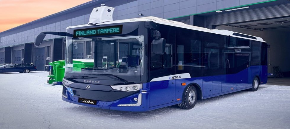 KARSAN'ın sürücüsüz otobüsü Finlandiya'da