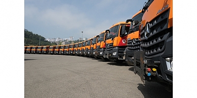 Samsun Büyükşehir Belediyesi araç filosuna 45 adet Mercedes-Benz kamyon ekledi