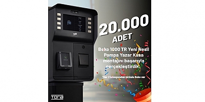 Yenilikçi Çözümleriyle Tora, 20.000 Adet Beko 1000 TR Yeni Nesil Pompa Yazar Kasası Montajında Zirveye Ulaştı!
