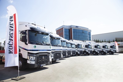 itt lojistik renault trucks çekicileri koçaslanlar tarafından teslim ediliyor